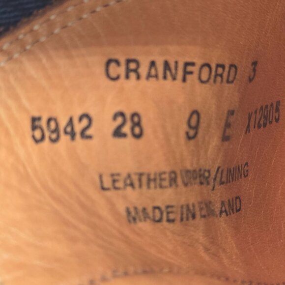 Crockett & Jones England Brown Navy Suede Chelsea Boots Mens Size 9E Dress Shoes - Picture 8 of 12